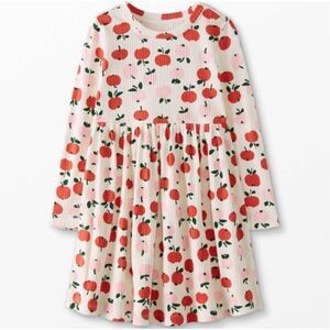 Hanna Andersson Apple Of My Eye Ribbed Long Sleeve Dress Size 150/12